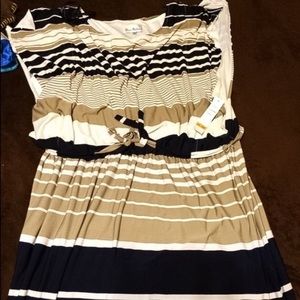 NWT Dress with fitted waist